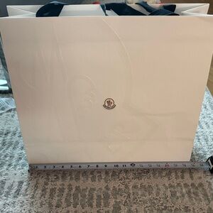 Brand New Moncler White shopping bag